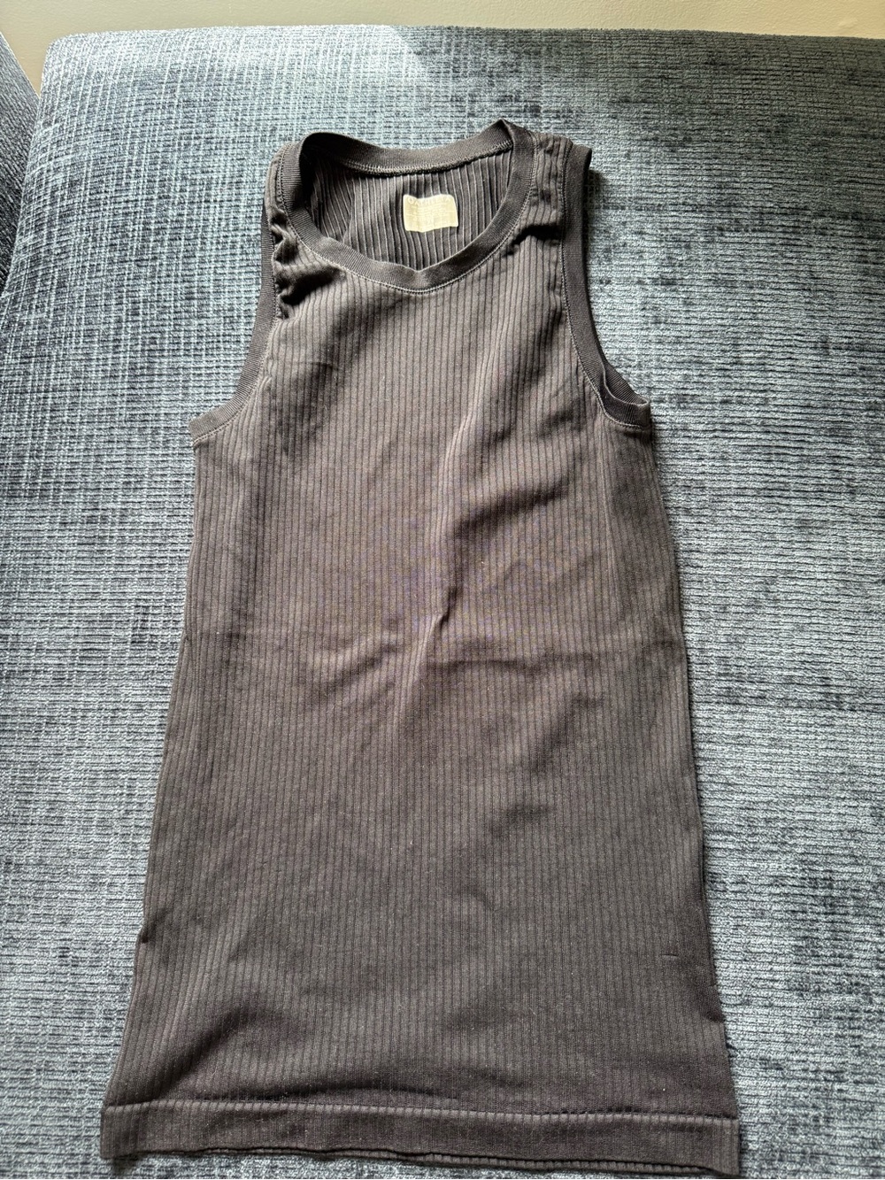 Athleta Ribbed Sleeveless Tank - Black